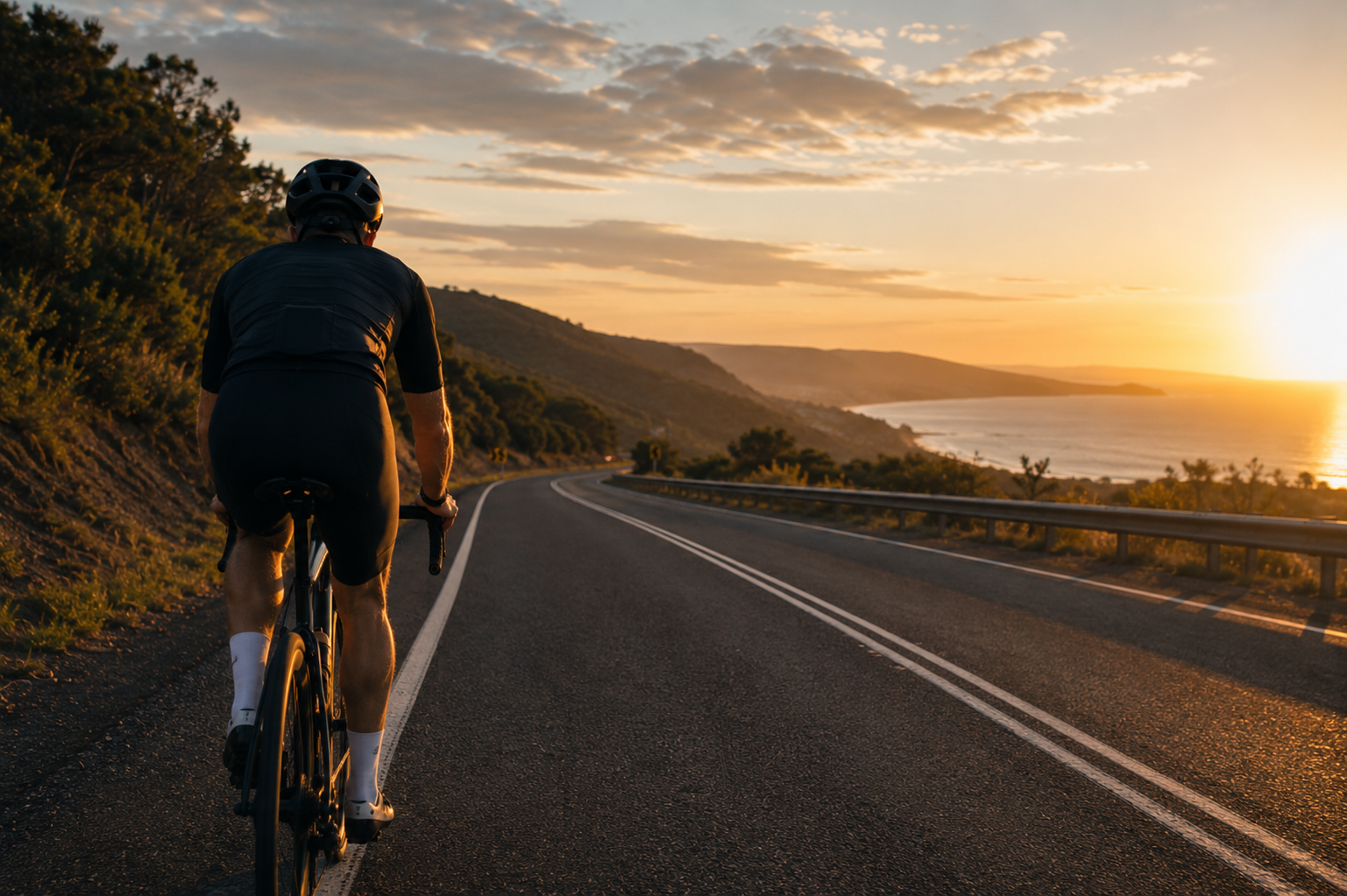 Cyclist fitting training around a full-time work schedule
